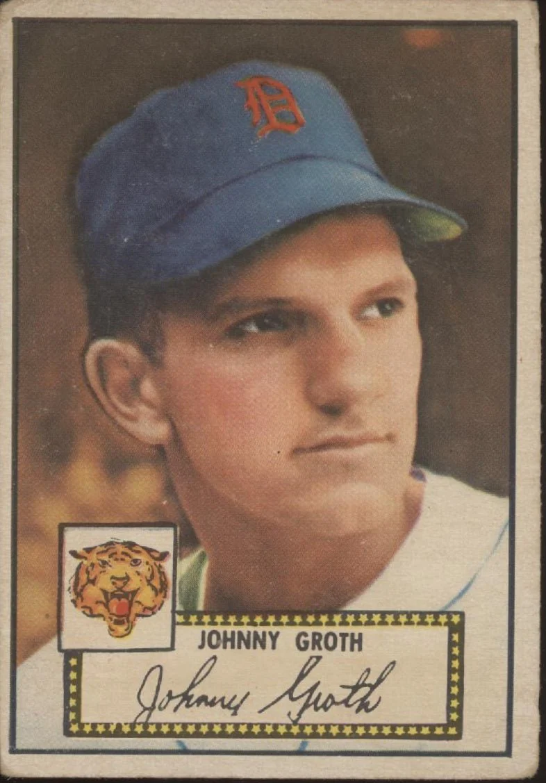 Johnny Groth 1952 Topps #25 Detroit Tigers VG