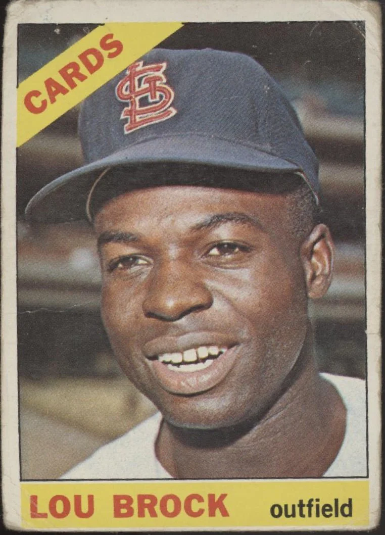Lou Brock 1966 Topps #125 St. Louis Cardinals GD #2