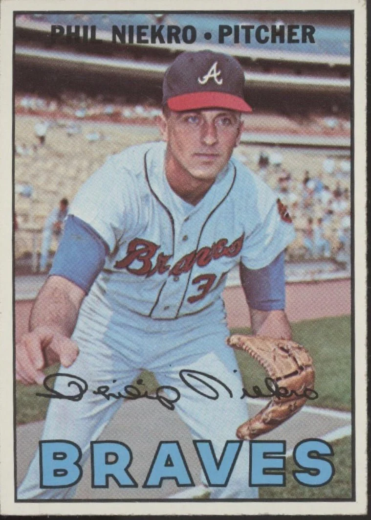 Phil Niekro 1967 Topps #456 Atlanta Braves VG-EX #2
