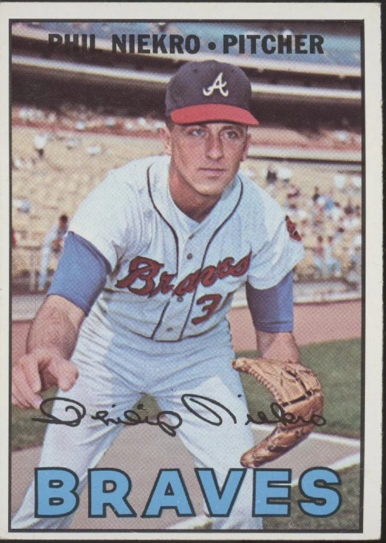 Phil Niekro 1967 Topps #456 Atlanta Braves VG-EX #3