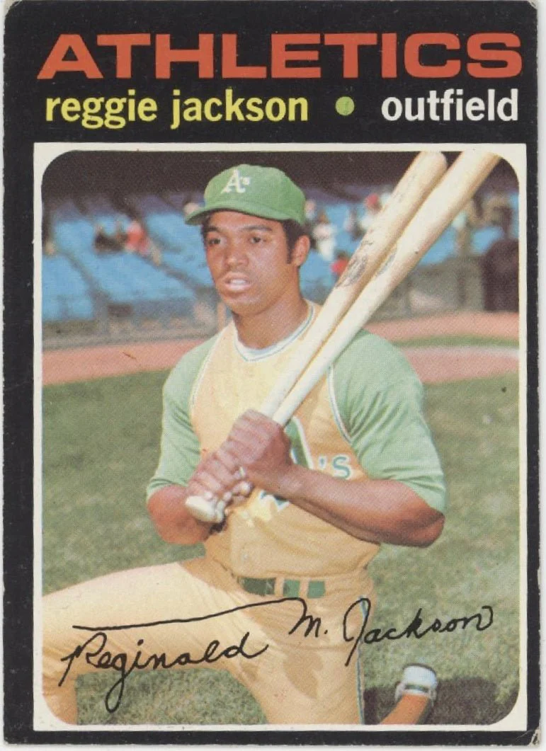 Reggie Jackson 1971 Topps #20 Oakland Athletics VG-EX