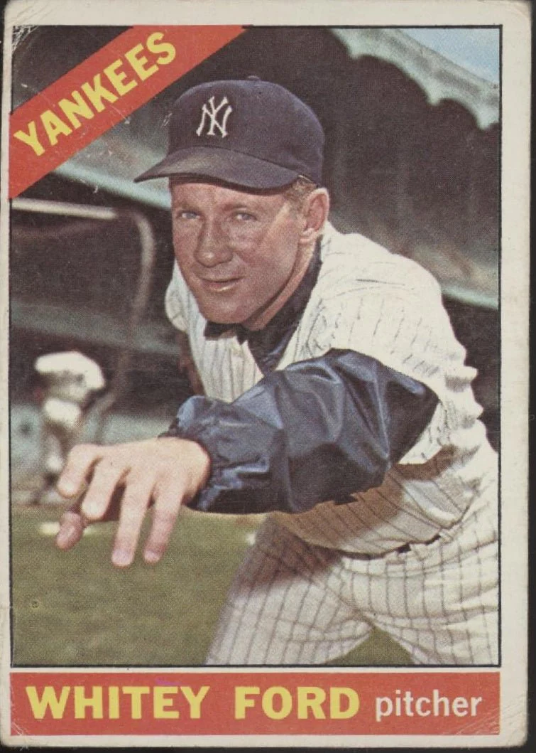 Whitey Ford 1966 Topps #160 New York Yankees GD #2
