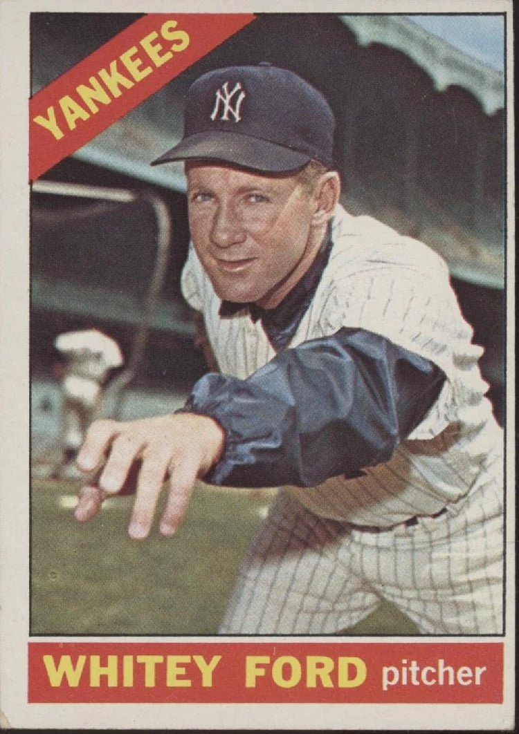 Whitey Ford 1966 Topps #160 New York Yankees VG