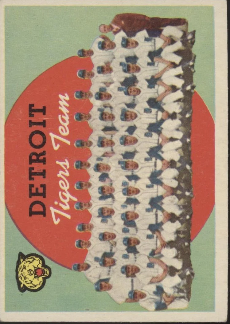 Detroit Tigers 1959 Topps Checklist #329 EX