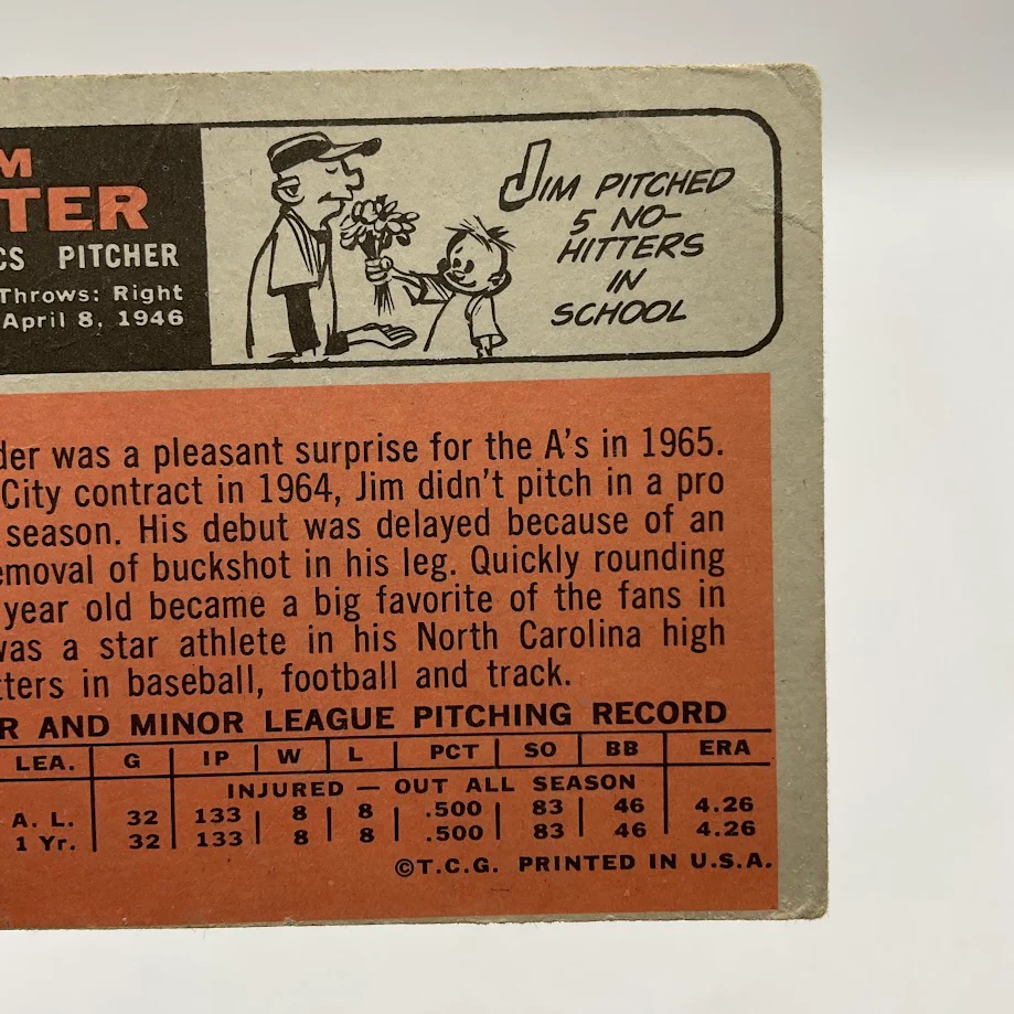 1351-jim-hunter-1966-topps-36-kansas-city-athletics-gd-6.webp Jim Hunter 1966 Topps #36 Kansas City Athletics GD