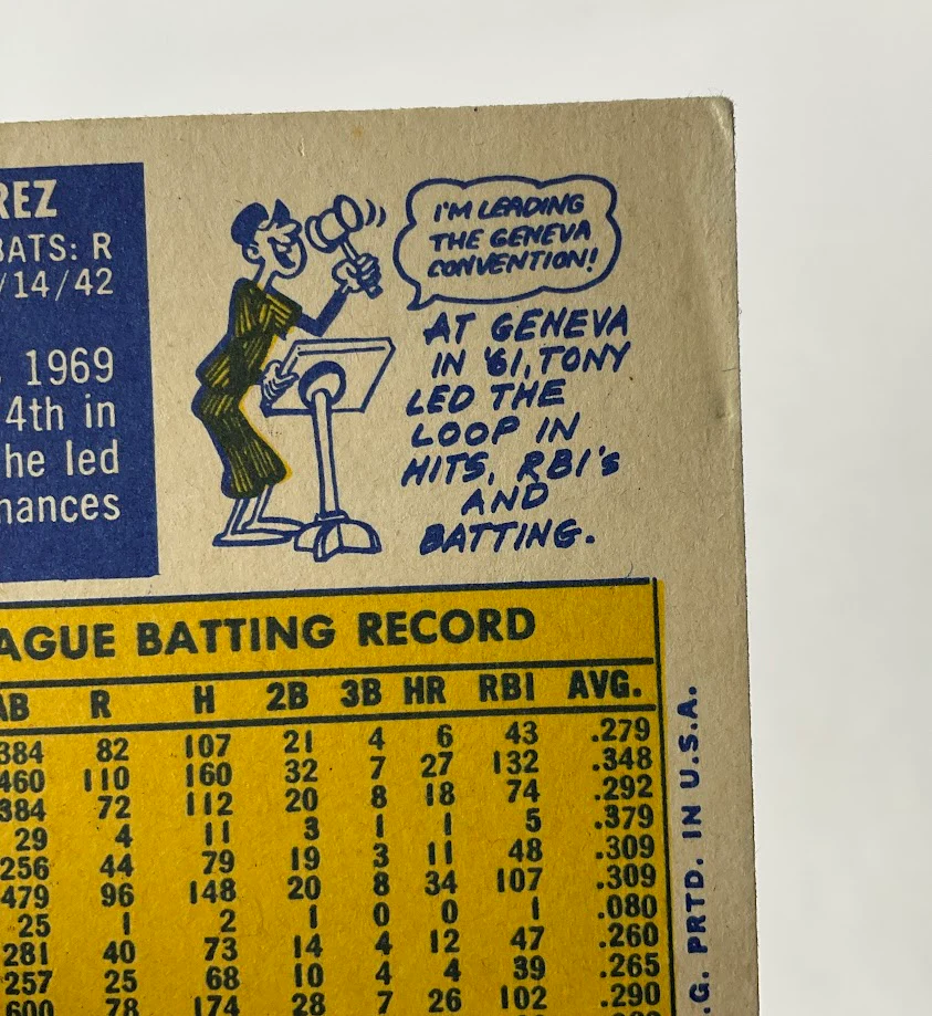 Tony Perez 1970 Topps #380 Cincinnati Reds VG-EX