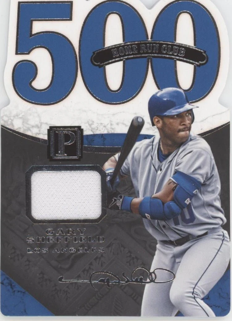 Gary Sheffield 2016 Panini Pantheon 500 Home Run Club Swatch 094/199 #21
