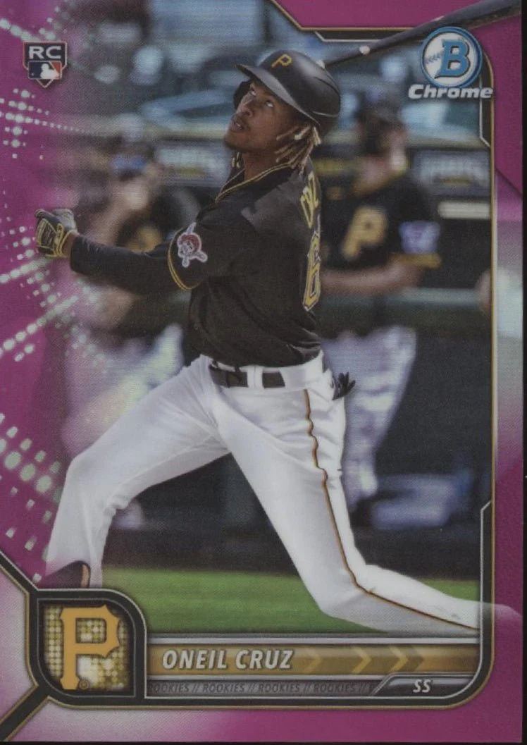 Oneil Cruz 2022 Bowman Chrome Fuchsia Refractor RC 066/299 #45