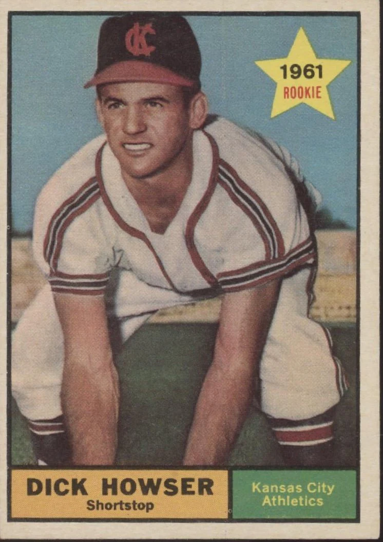 Dick Howser 1961 Topps RC #416 Kansas City Athletics EX