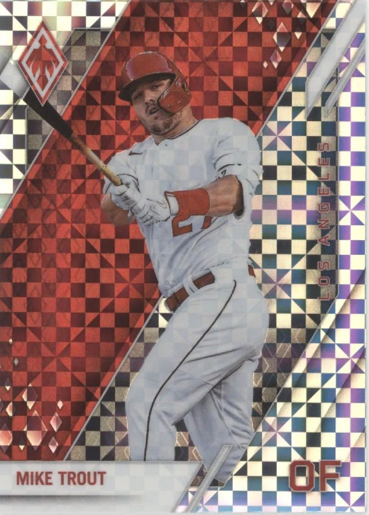Mike Trout 2022 Panini Chronicles Phoenix Xfractor Refractor #20