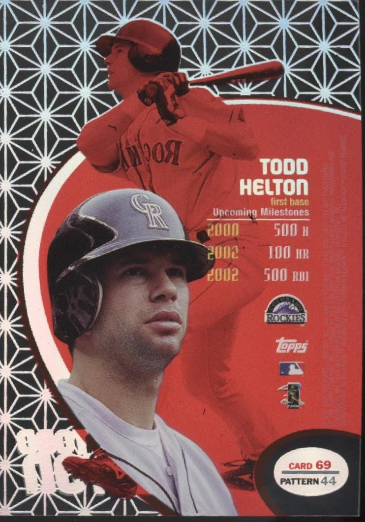 Todd Helton 1998 Topps Tek Pattern 44 #69