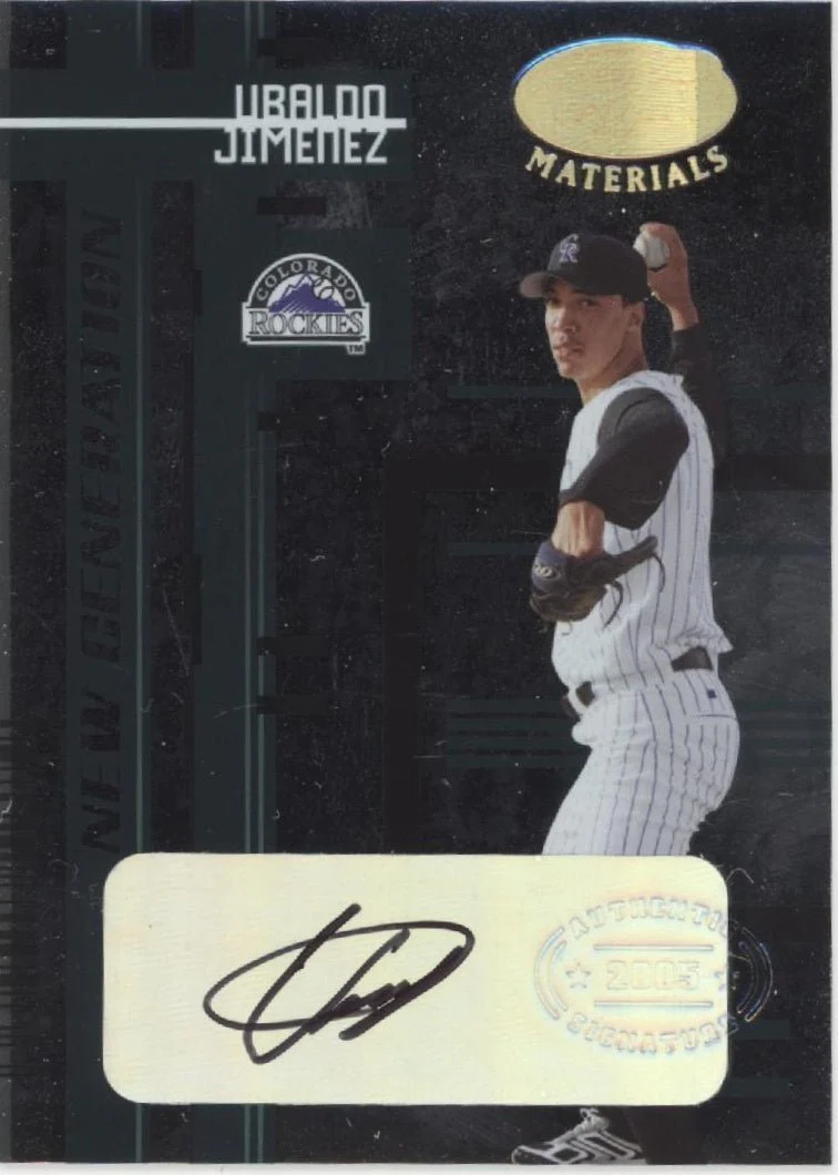 Ubaldo Jimenez 2005 Leaf Certified Materials New Generation Auto 482/499 #242