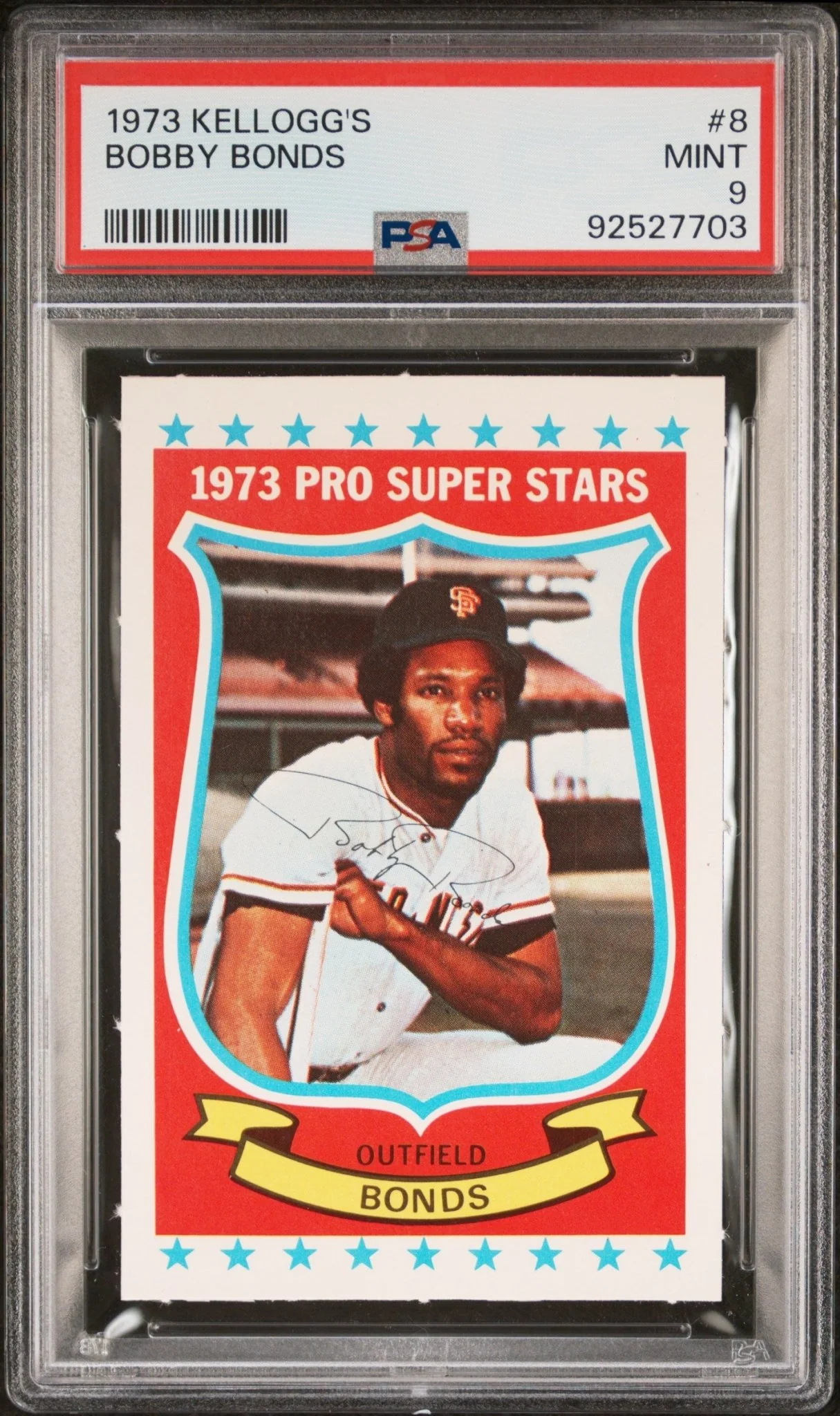 Bobby Bonds 1973 Kellogg's #8 PSA 9