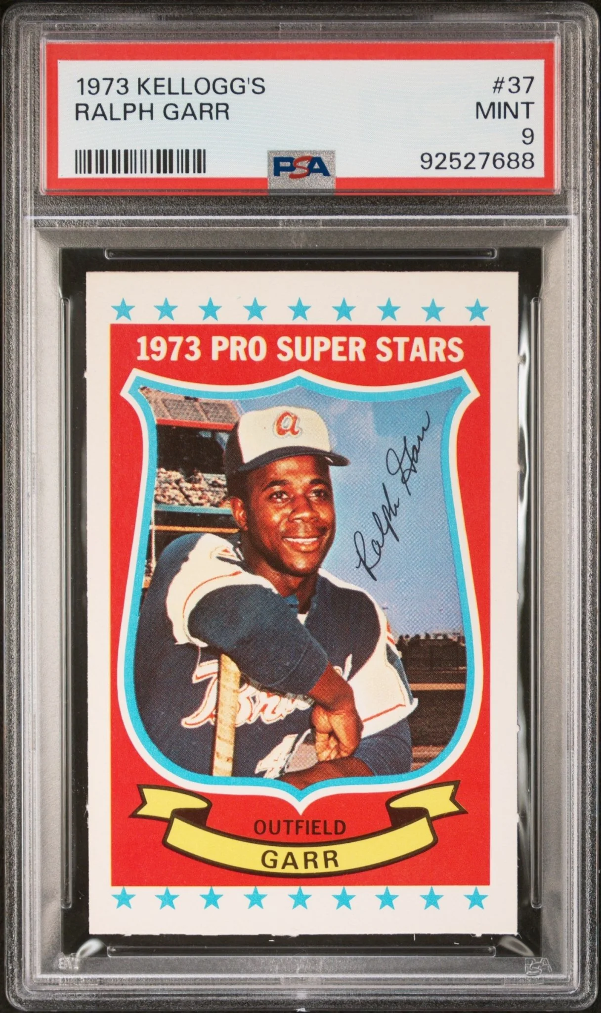 Ralph Garr 1973 Kellogg's #37 PSA 9