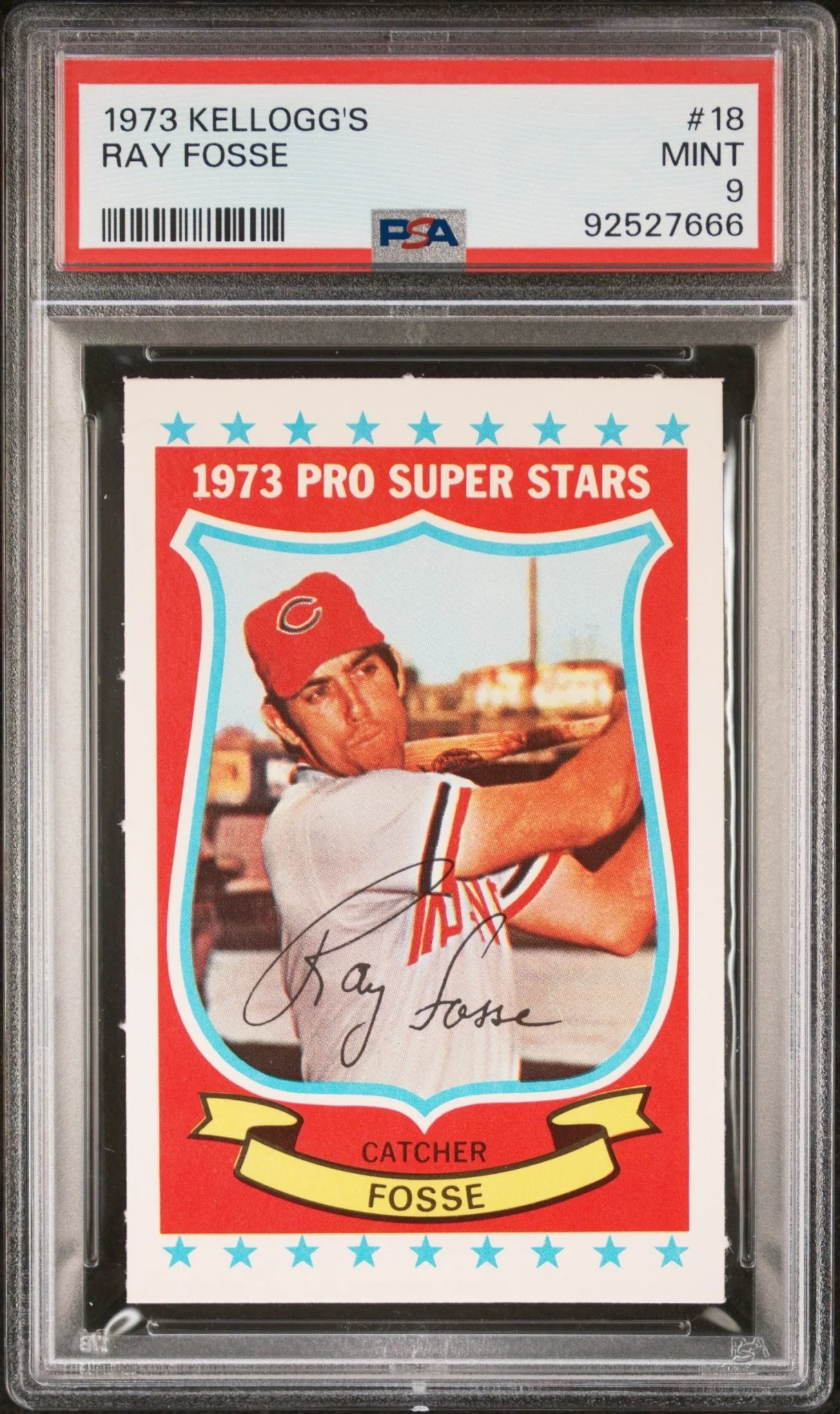 Ray Fosse 1973 Kellogg's #18 PSA 9