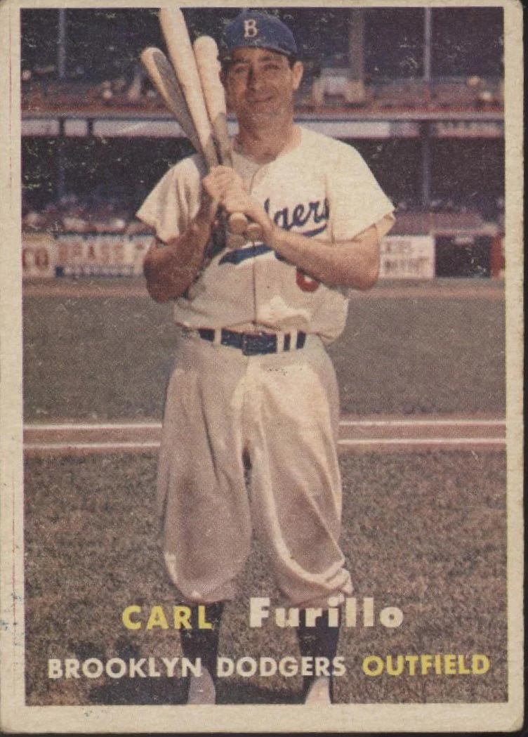Carl Furillo 1957 Topps #45 Brooklyn Dodgers VG