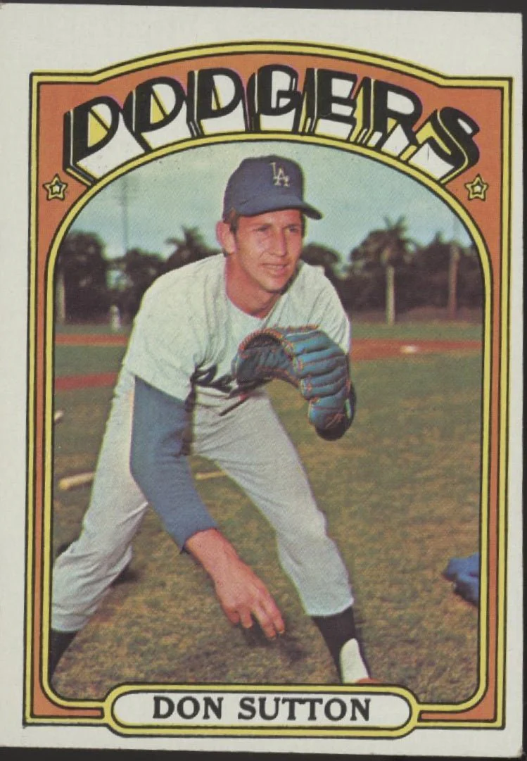 Don Sutton 1972 Topps #530 Los Angeles Dodgers VG