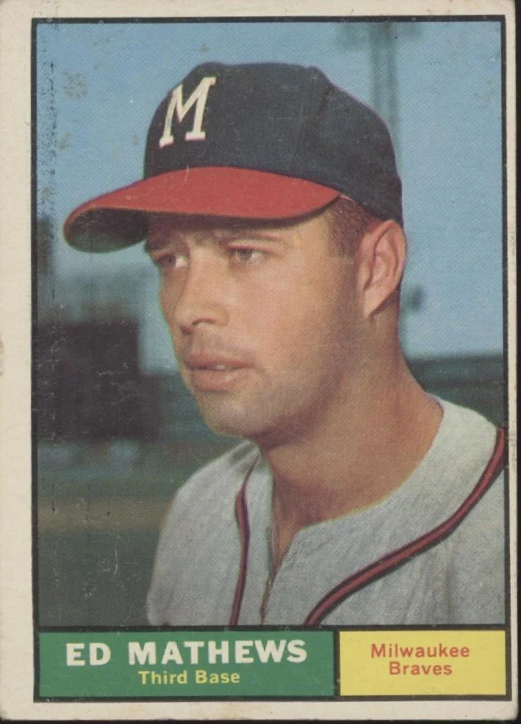 Ed Mathews 1961 Topps #120 Milwaukee Braves GD