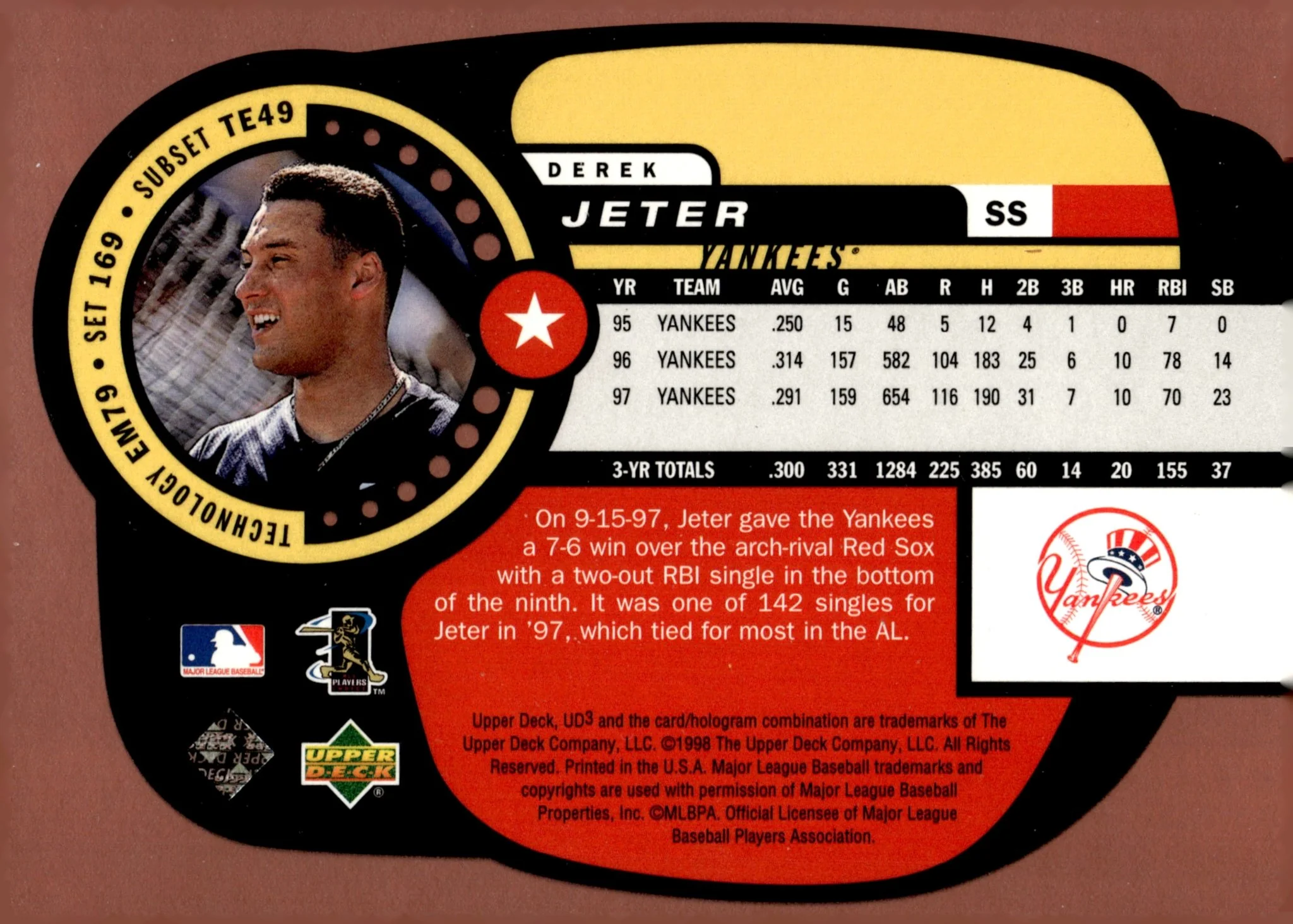 Derek Jeter 1998 Upper Deck UD3 The Establishment #79