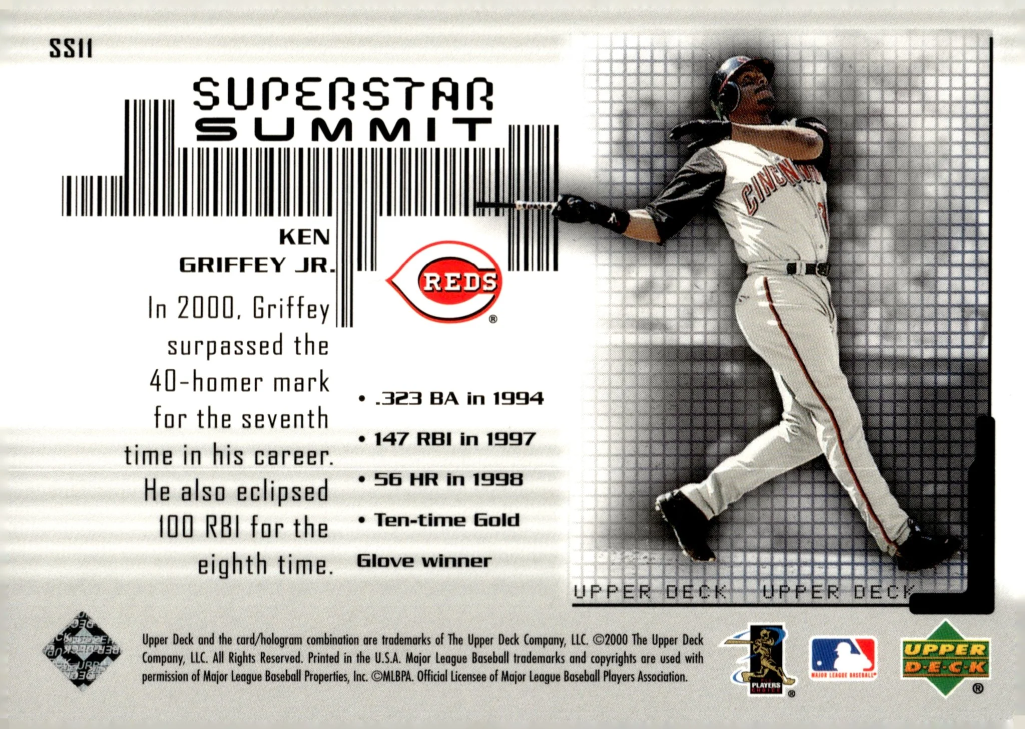 Ken Griffey Jr. 2000 Upper Deck Superstar Summit #SS11