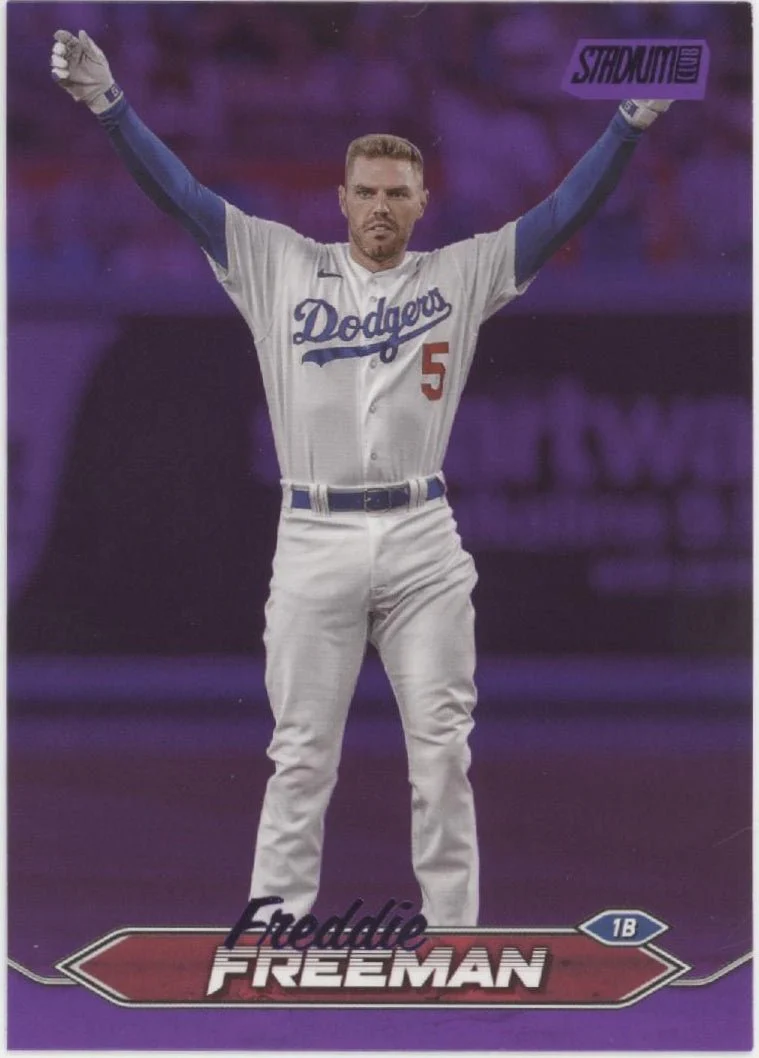 Freddie Freeman 2024 Topps Stadium Club Purple 17/75 #129