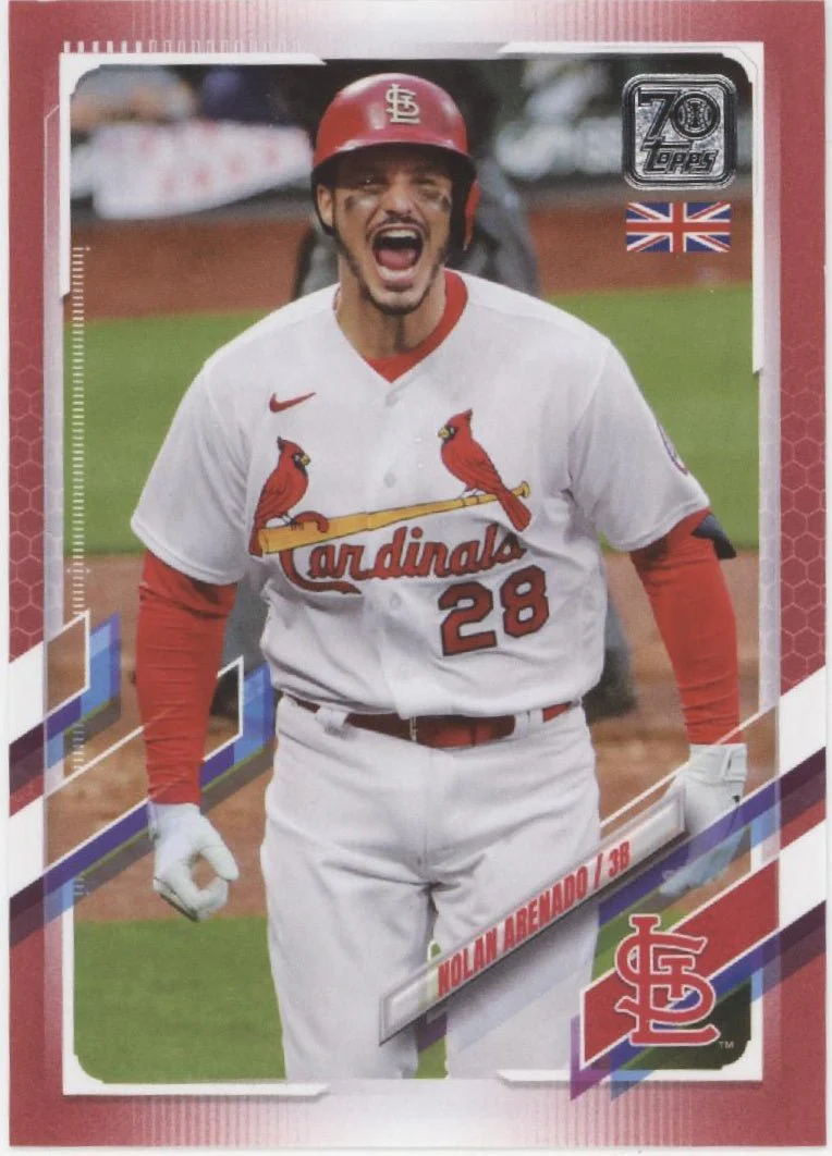 Nolan Arenado 2021 Topps UK Edition Red 5/5 #121