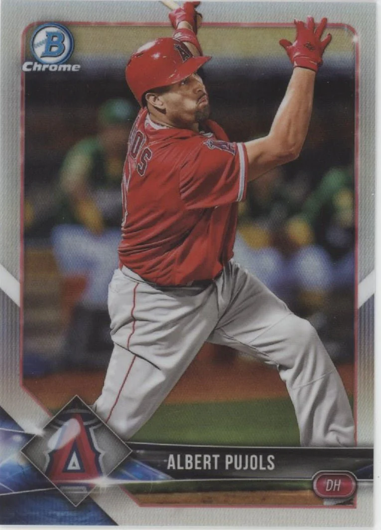 Albert Pujols 2018 Bowman Chrome Refractor 137/499 #29
