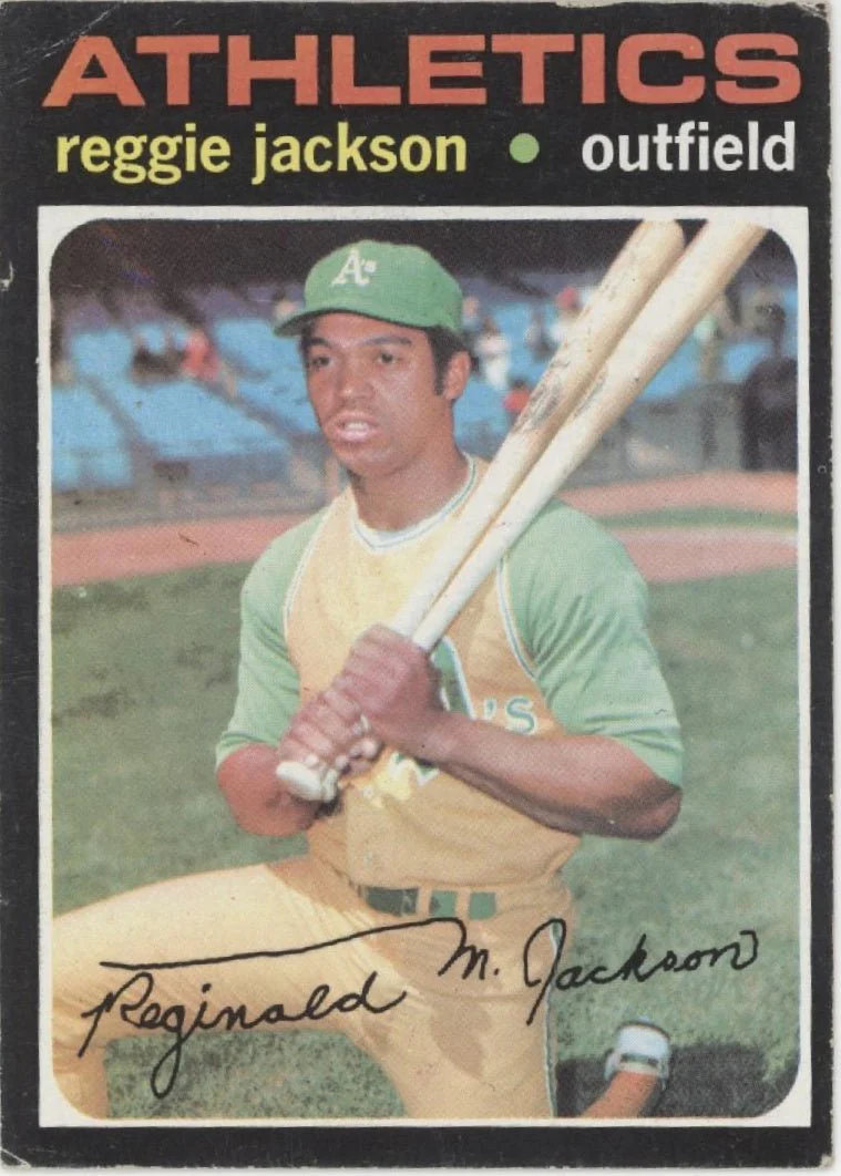 Reggie Jackson 1971 Topps #20 Oakland Athletics VG #3