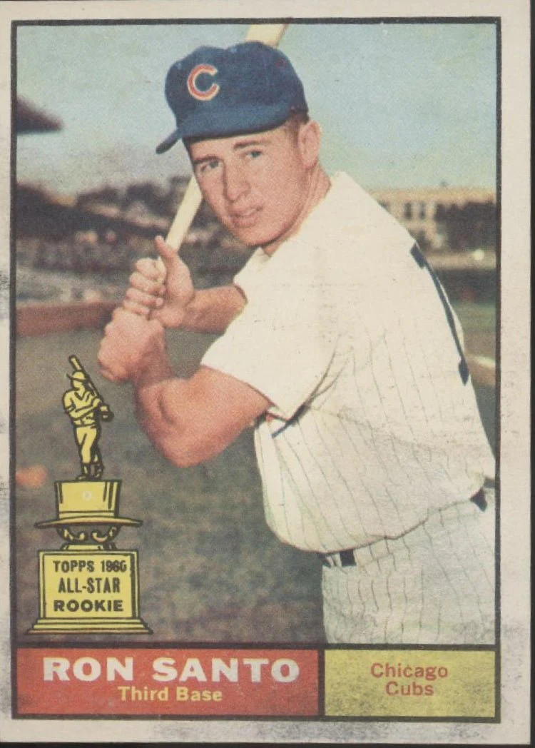 Ron Santo 1961 Topps #35 Chicago Cubs GD