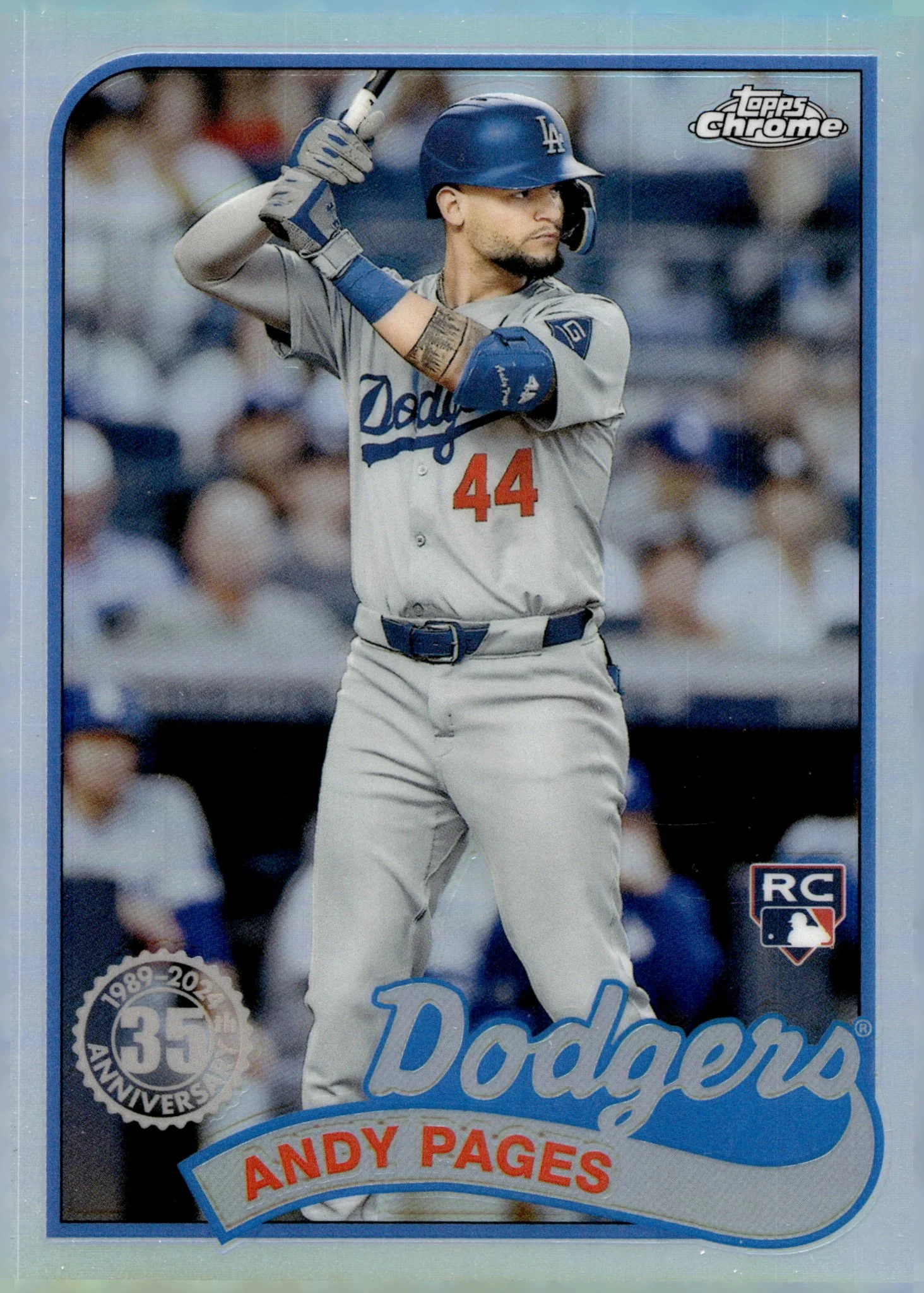 Andy Pages 2024 Topps Chrome 35th Anniversary Refractor RC #89CU-8
