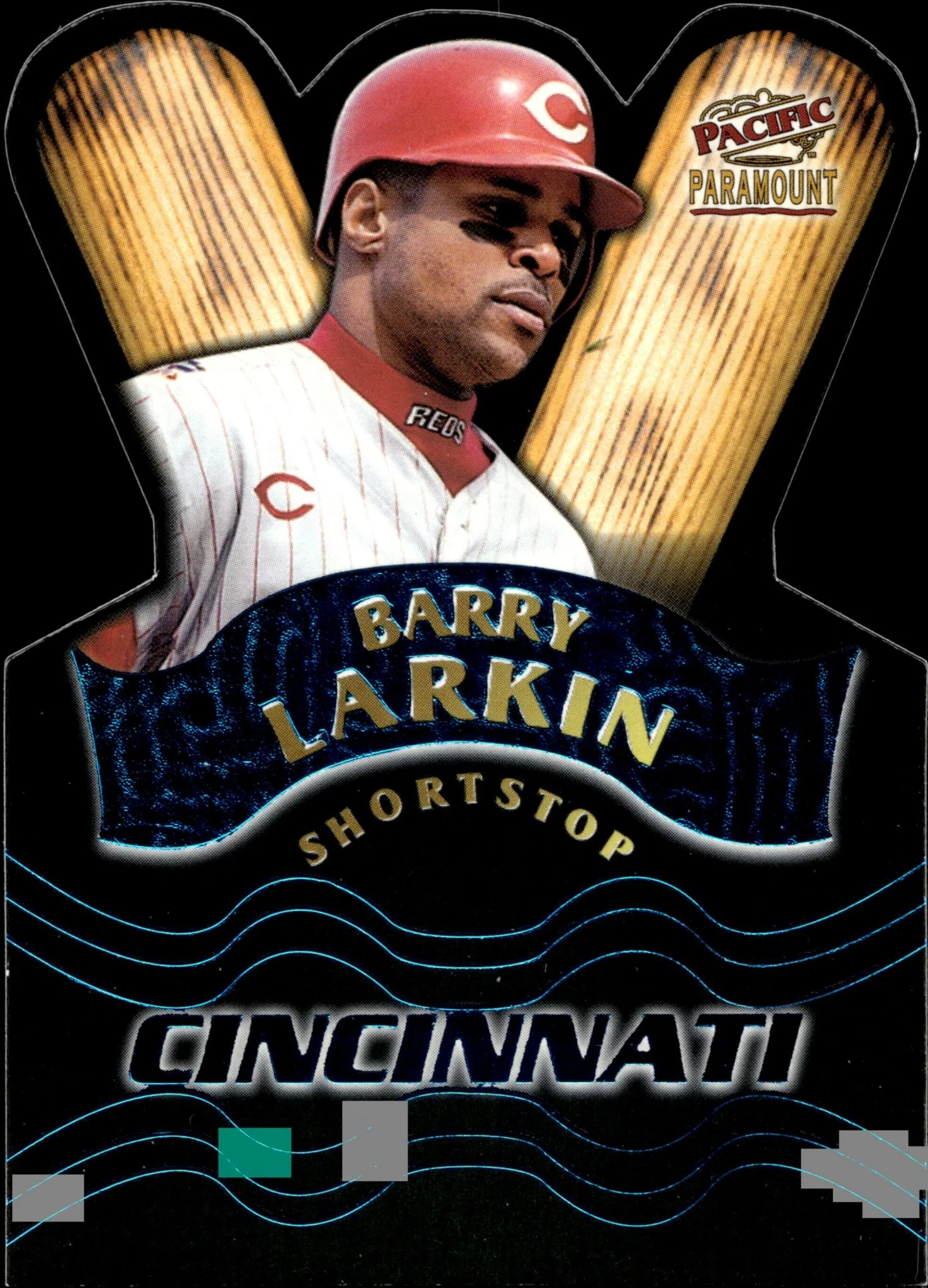 Barry Larkin 1998 Pacific Paramount Team Checklist Die-Cut #18