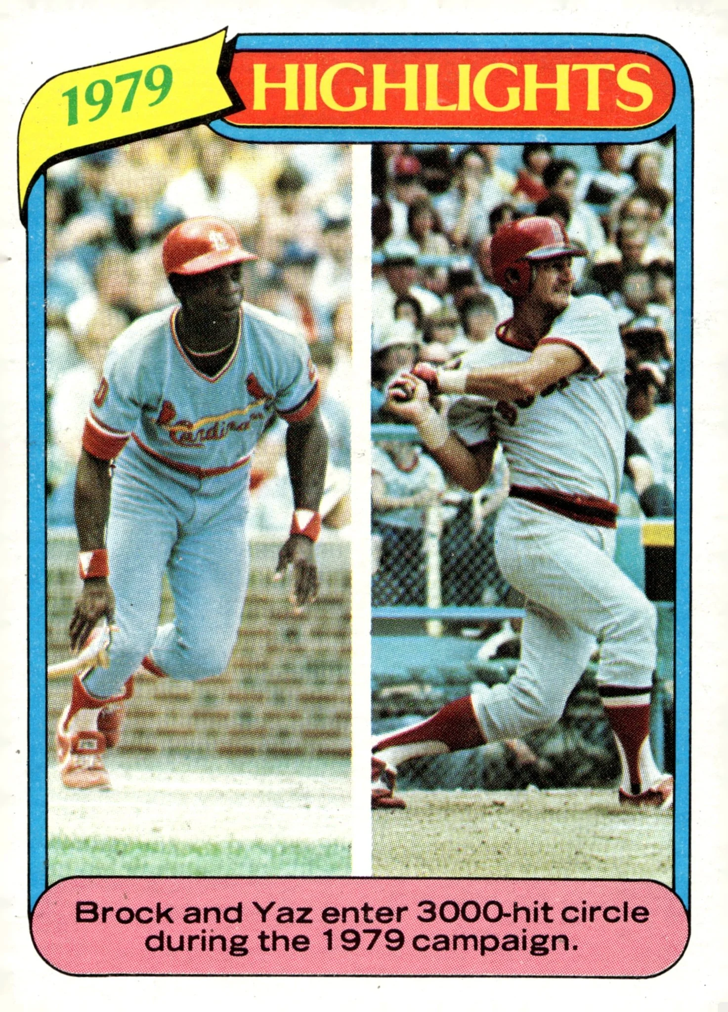 Lou Brock / Carl Yastrzemski 1980 Topps #1