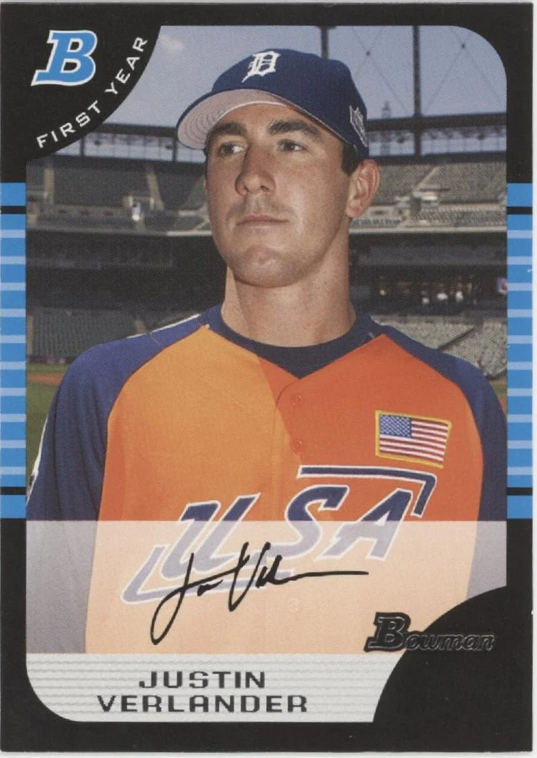 Justin Verlander 2005 Bowman 1st Year #BDP129