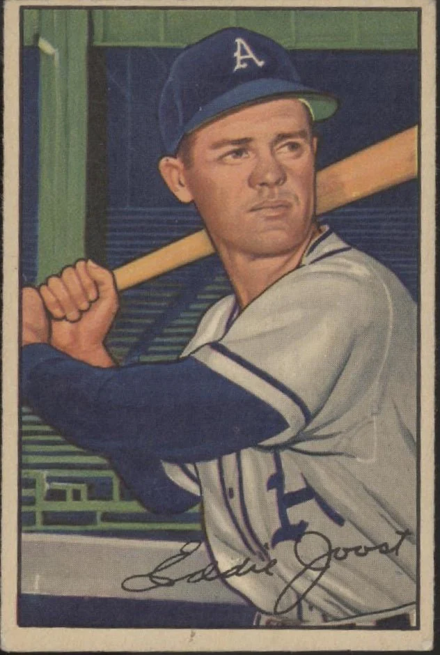 1508-eddie-joost-1952-bowman-26-philadelphia-athletics-vg-ex-1.webp Eddie Joost 1952 Bowman #26 Philadelphia Athletics VG-EX