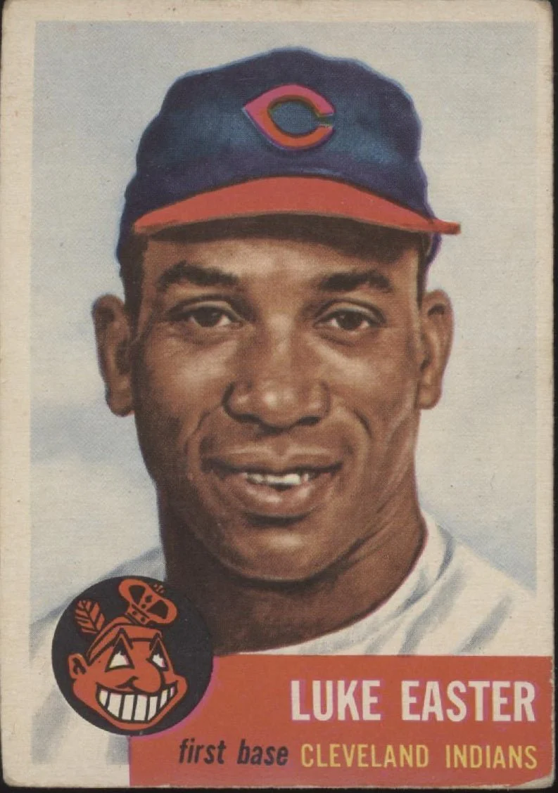 Luke Easter 1953 Topps #2 Cleveland Indians VG