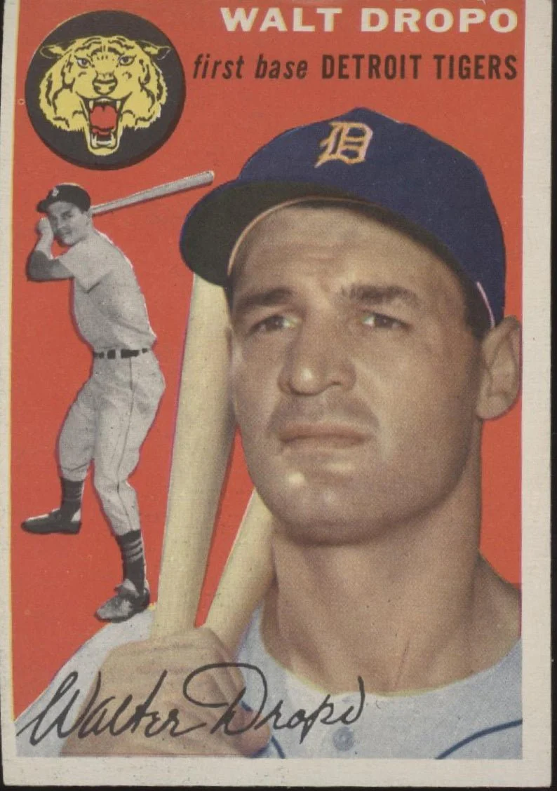 Walt Dropo 1954 Topps #18 Detroit Tigers VG