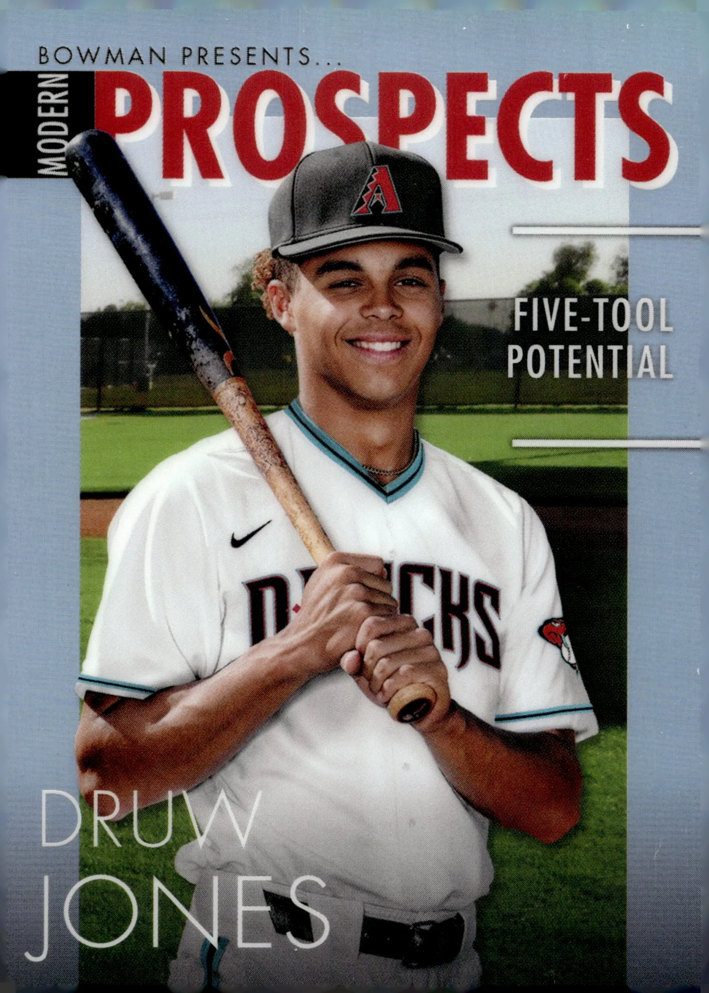 Druw Jones 2023 Bowman Chrome Modern Prospects Five Tool Potential Refractor