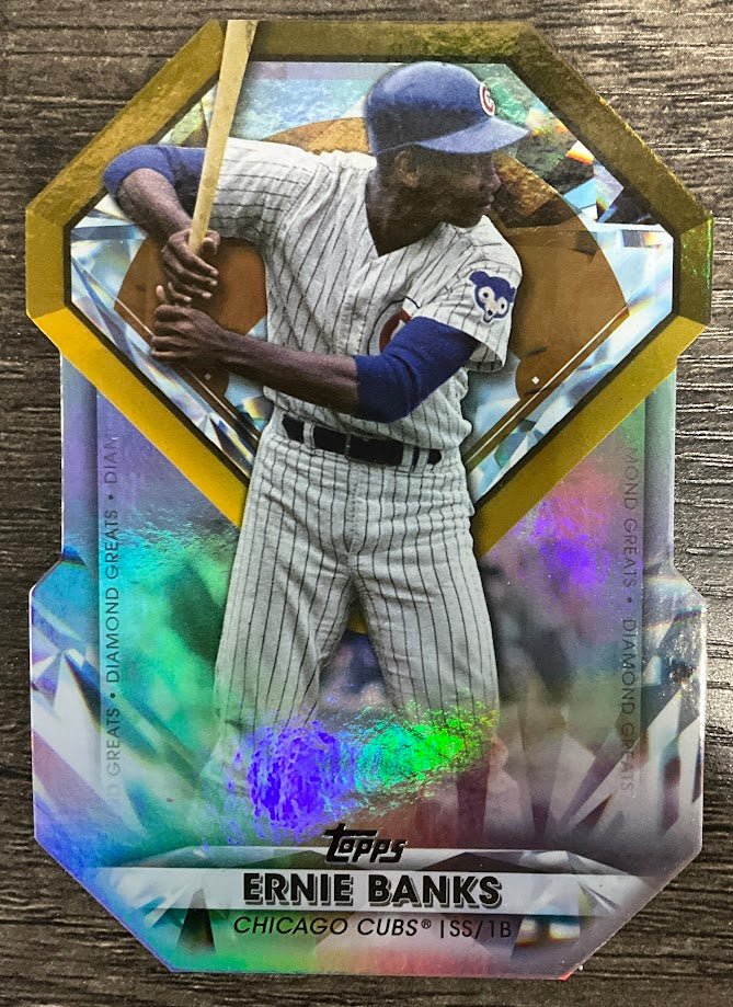 Ernie Banks 2022 Topps Series 1 Diamond Greats Die-Cut #DGDC-8 #1