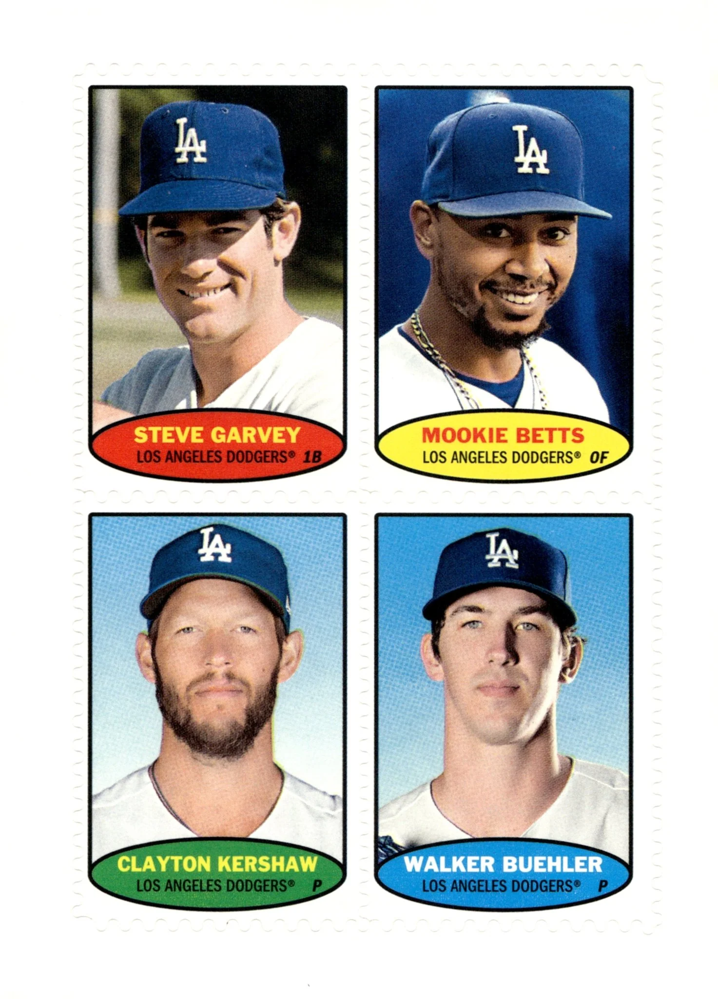Garvey / Betts / Kershaw / Buehler 2023 Topps Heritage #74BC41-44