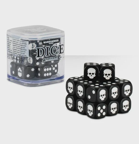 Warhammer: 12mm Dice Cube (Black)