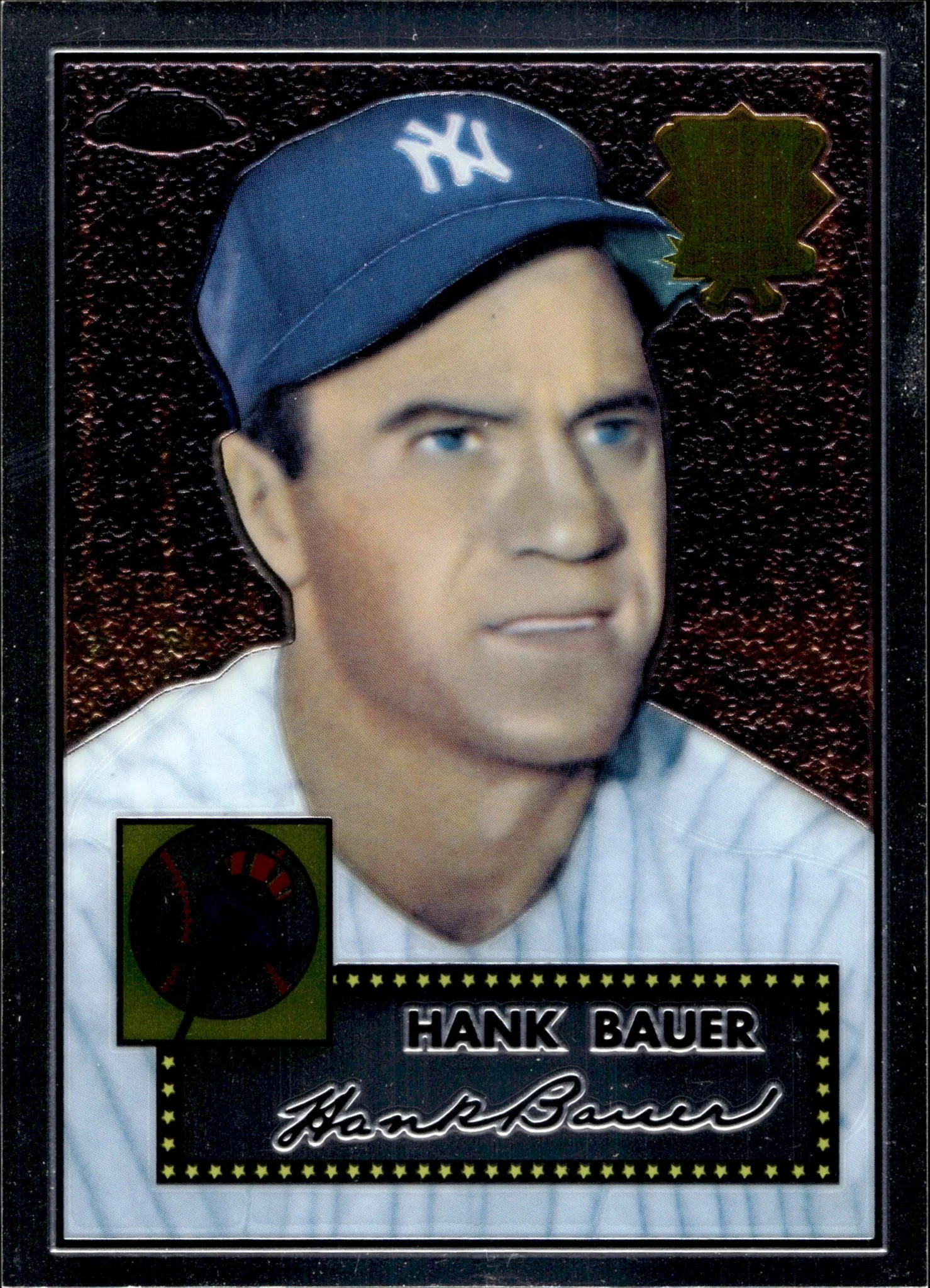 Hank Bauer 2002 Topps Chrome Reprint #215