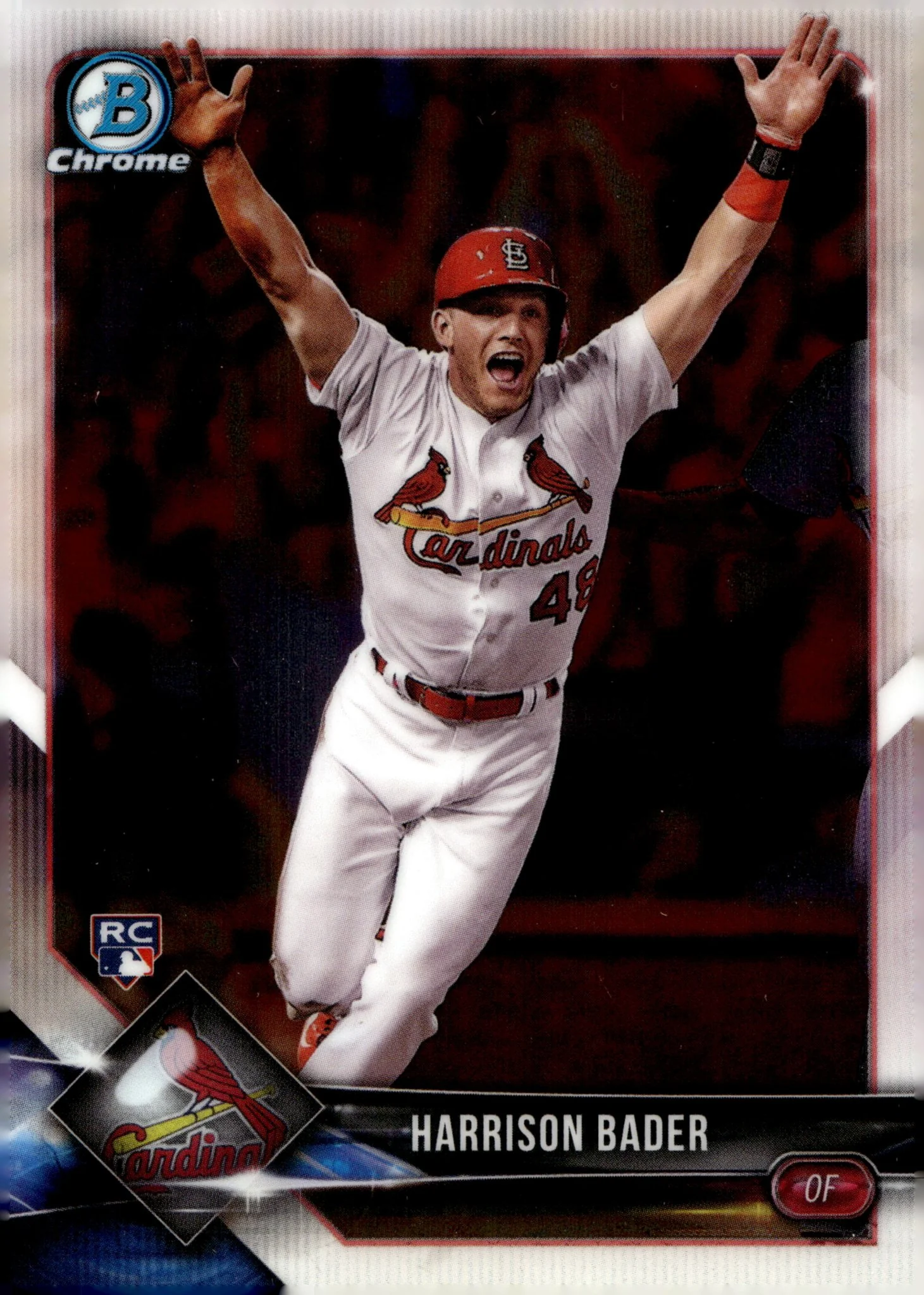 Harrison Bader 2018 Bowman Chrome SSP RC #68