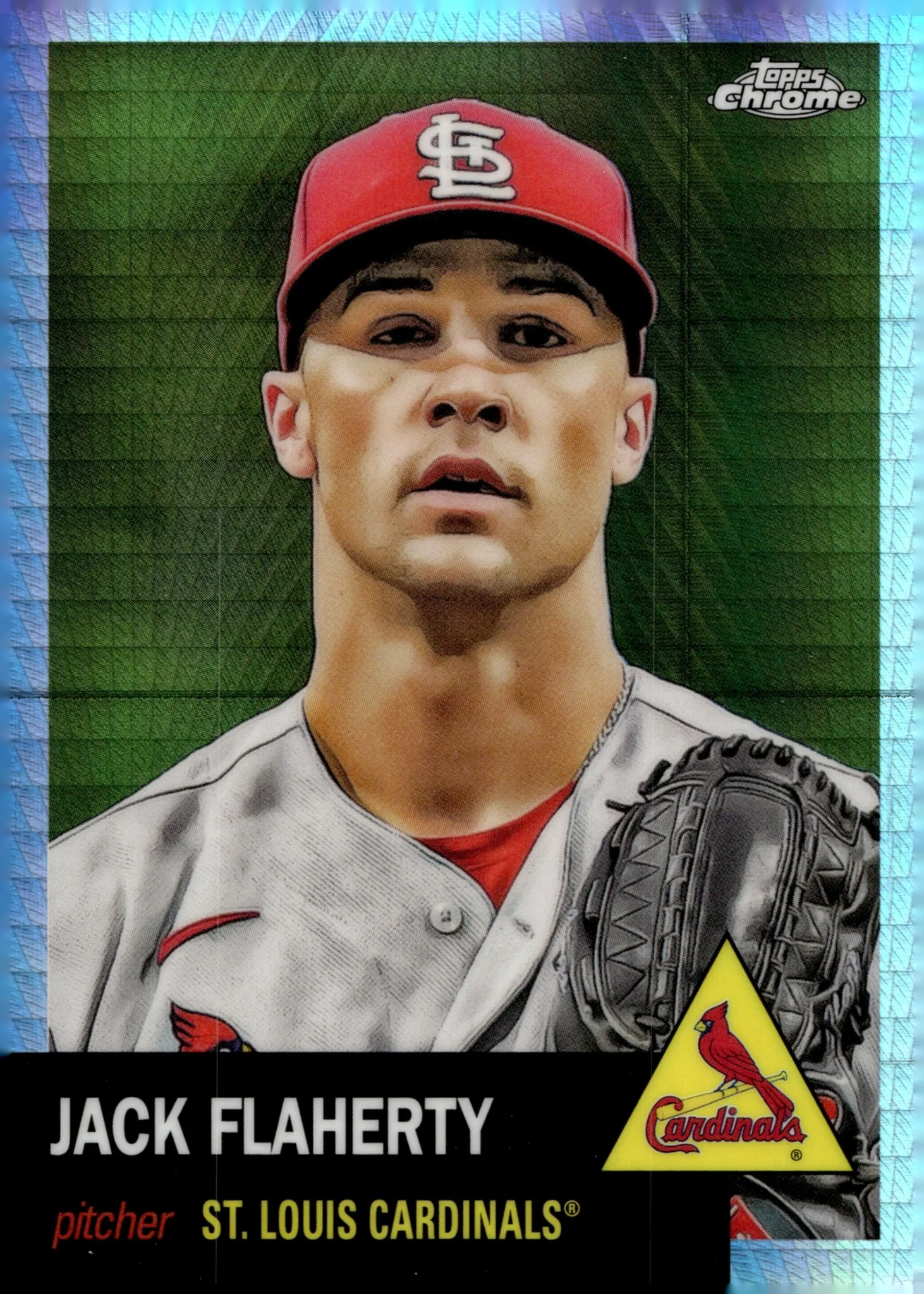 Jack Flaherty 2022 Topps Chrome Platinum Hyper Refractor #52