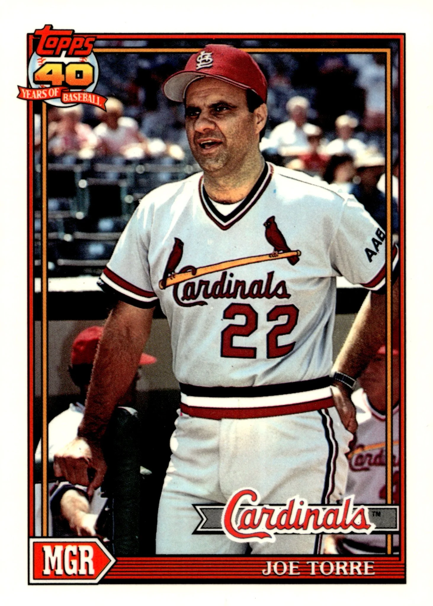 1636-joe-torre-1991-topps-40-years-of-baseball-351-1.webp Joe Torre 1991 Topps 40 Years of Baseball #351