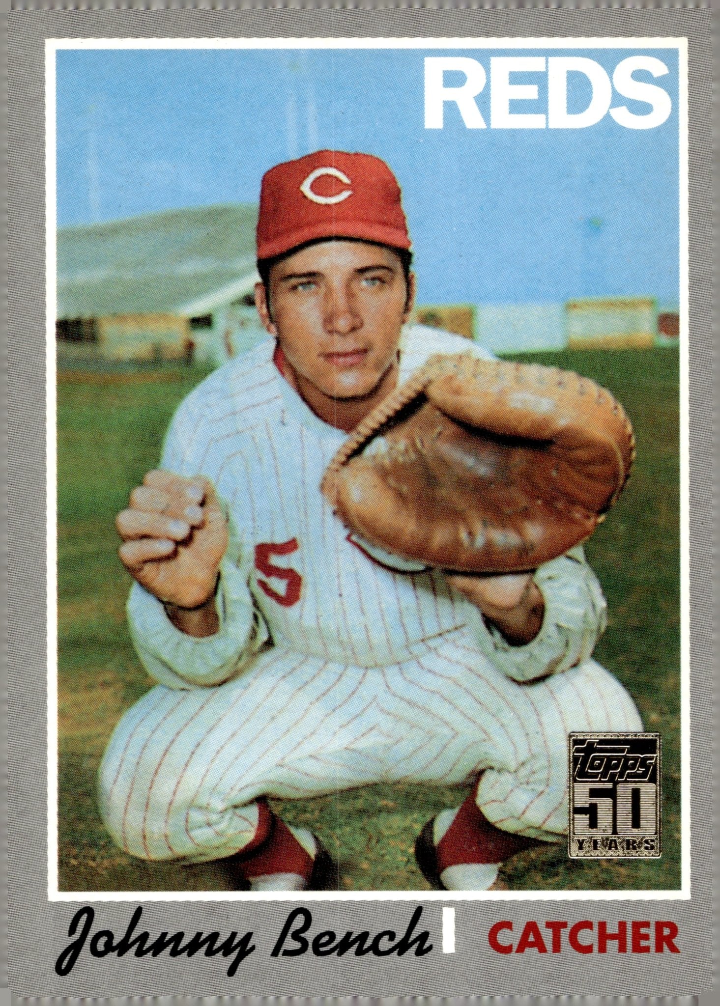 Johnny Bench 2000 Topps 50 Years Reprint #660