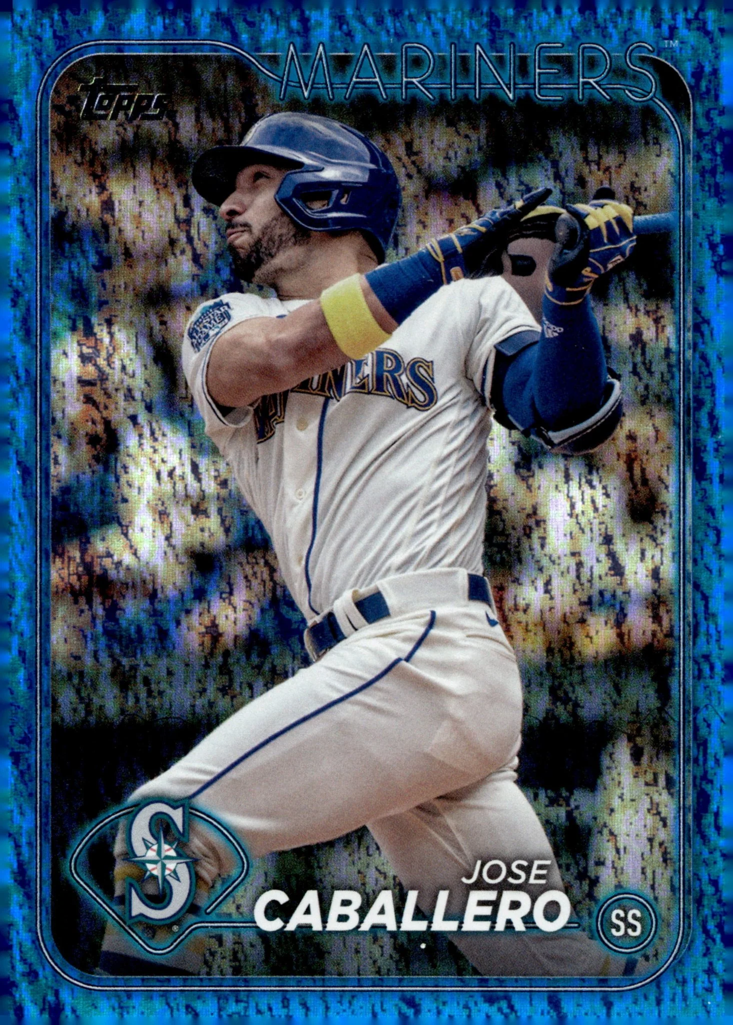 Jose Caballero 2024 Topps Series 2 Blue Foilboard 523/999 #495