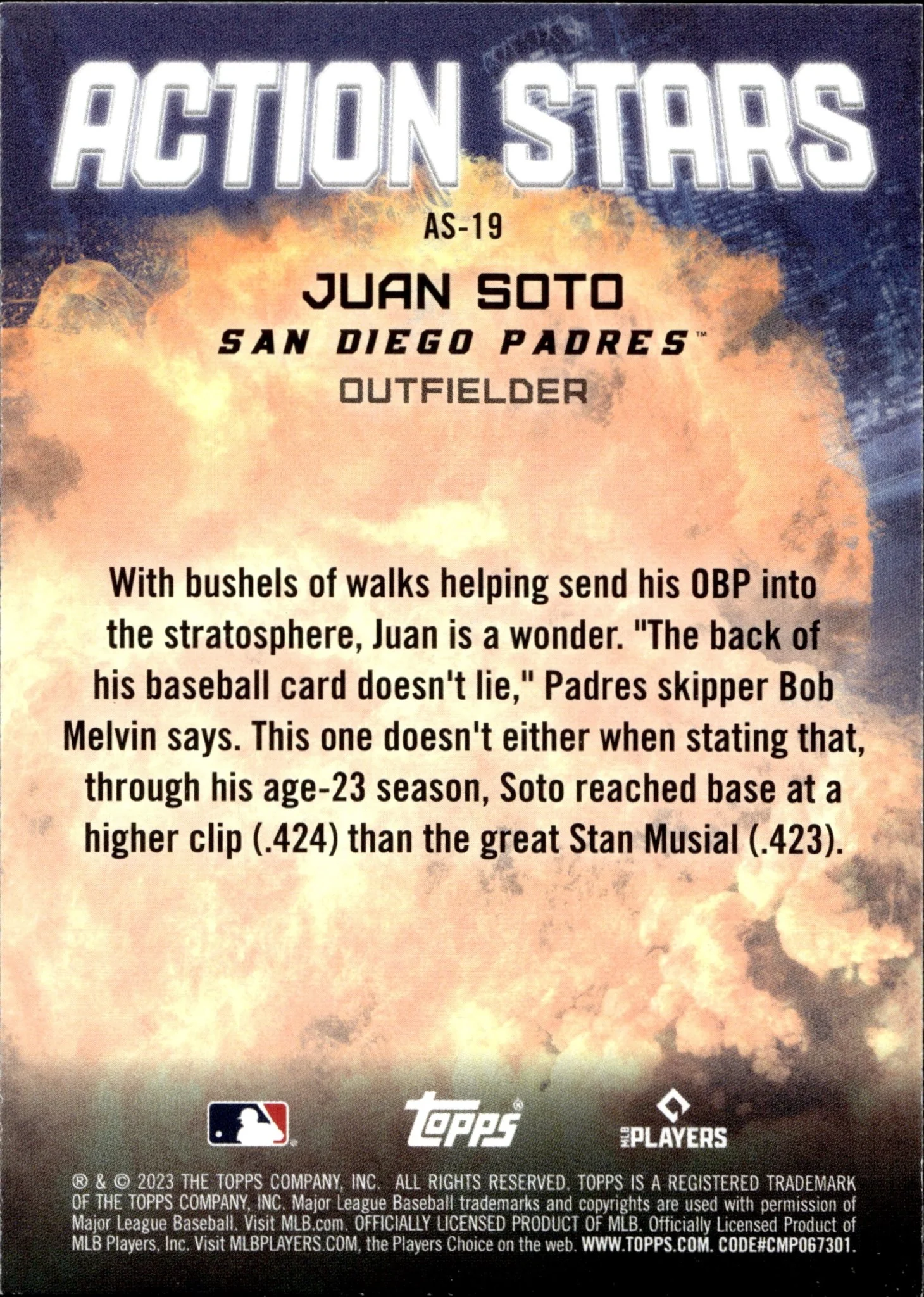 Juan Soto 2023 Topps Update Series Action Stars #AS-19