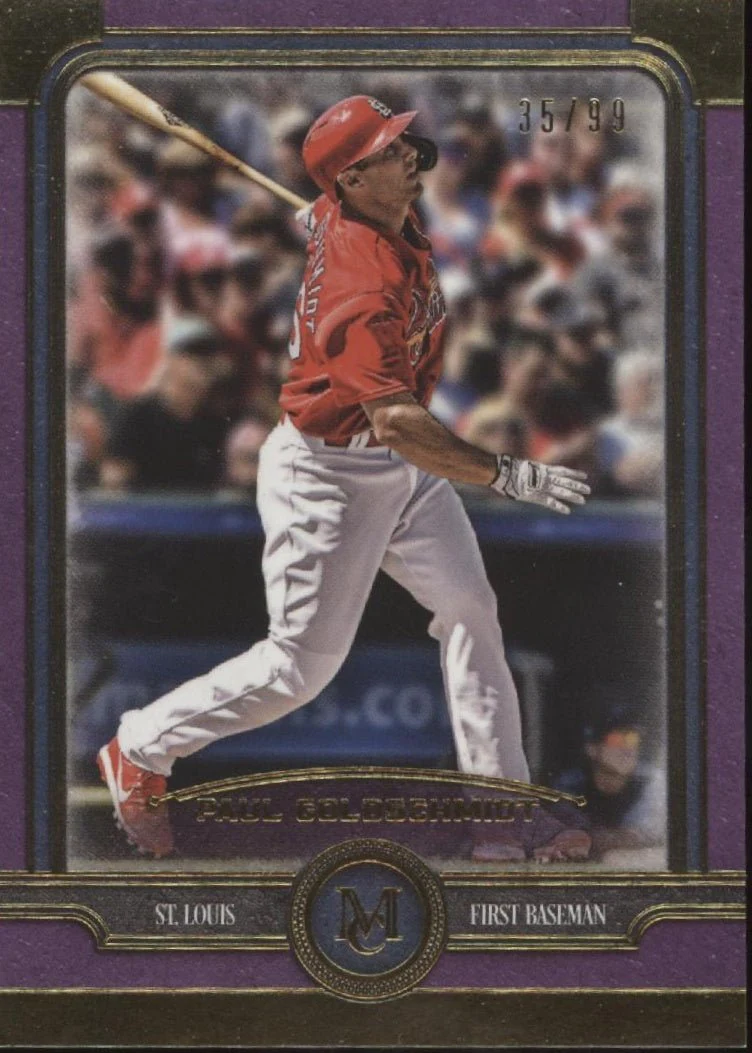 Paul Goldschmidt 2019 Topps Museum Collection Purple 35/99 #86