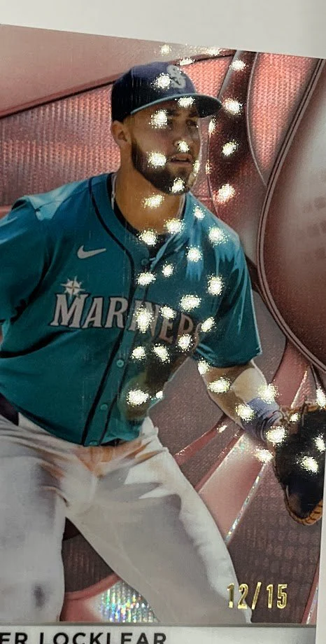 Tyler Locklear 2025 Topps Chrome Black Rose Gold Wave Refractor RC 12/15 #117