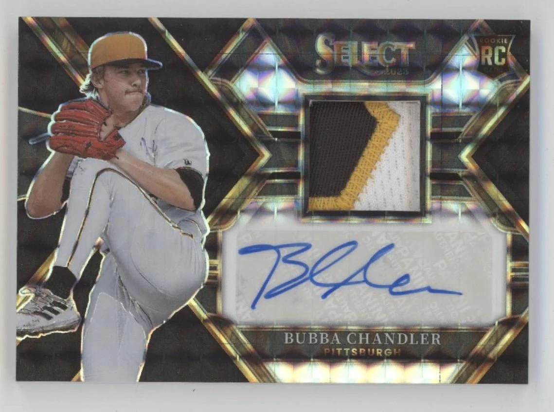 Bubba Chandler 2023 Panini Select Prizm Swatch RC Auto 1 of 1
